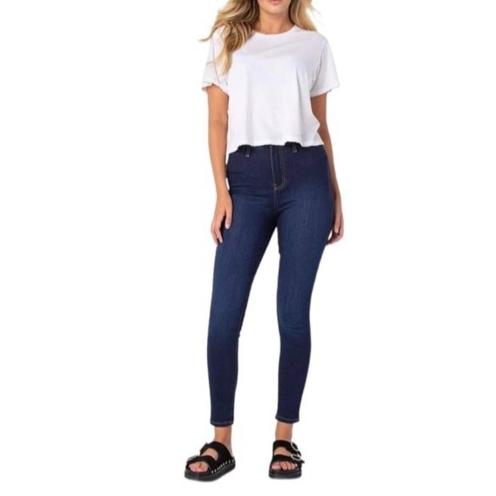 Kendall & Kylie The Skyscraper Skinny Jeans Dark Wash Denim Women's Size 26
